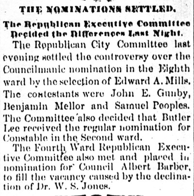 Camden Daily Telegram March 21, 1893 — The Nominations Settled
