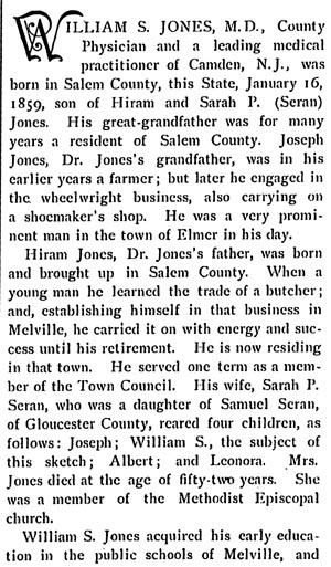 Biographical Review, 1897 — William S. Jones, page 1