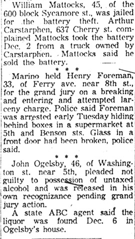 William Mattocks, Henry Foreman, John Ogelsby — continued