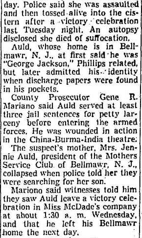 Gene R. Mariano, Kingston Daily Freeman, August 22, 1945, part 2