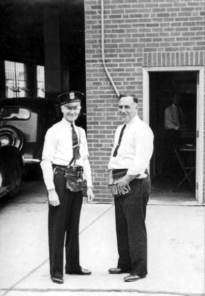 Gus Gondolf and co-workers at the N.J. Auto Inspection Station