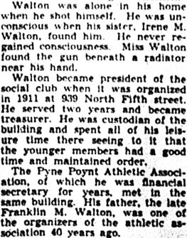 Harry F. Walton Dies from Wound, part 3