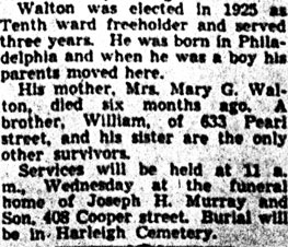 Harry F. Walton Dies from Wound, part 4