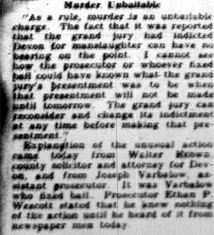 Polack Joe Out on Bail, continued