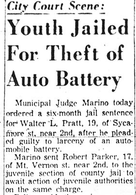 Newspaper photo, December 31, 1957