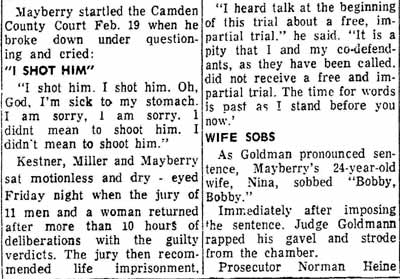 Gettysburg PA Times, March 1, 1966, column 2