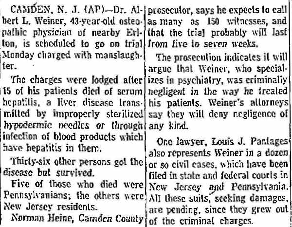 Oil City Derrick, October 23, 1961, columns 1–2