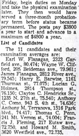 Camden Courier-Post, December 24, 1957 — list of candidates including Thomas C. Penn