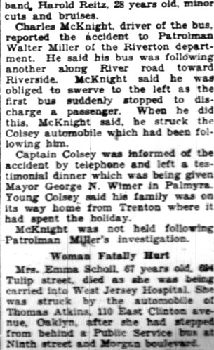 Accident details and injured persons