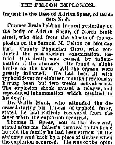 Philadelphia Inquirer, August 25, 1885, page 1