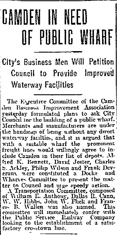 Commercial Club, Philadelphia Inquirer, November 20, 1909