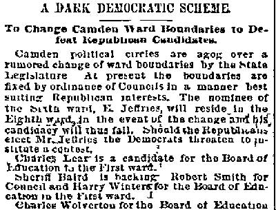 A Dark Democratic Scheme, Philadelphia Inquirer, January 26, 1890 (part 1)