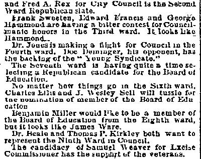 A Dark Democratic Scheme, Philadelphia Inquirer, January 26, 1890 (part 2)