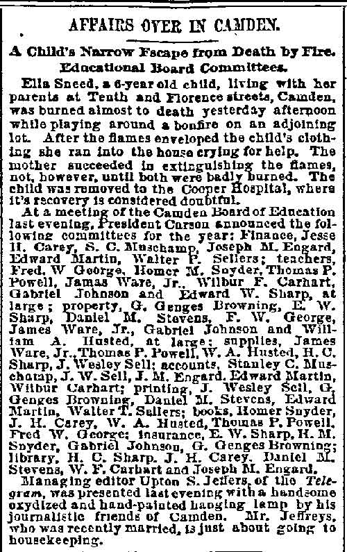 Philadelphia Inquirer, March 27, 1889