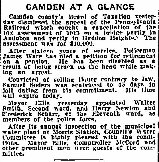 Camden at a Glance, Philadelphia Inquirer, May 1, 1914