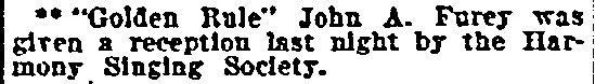 Philadelphia Inquirer June 28, 1906 — John Furey