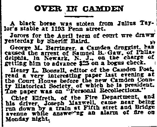 Over in Camden — Philadelphia Inquirer, March 10, 1899