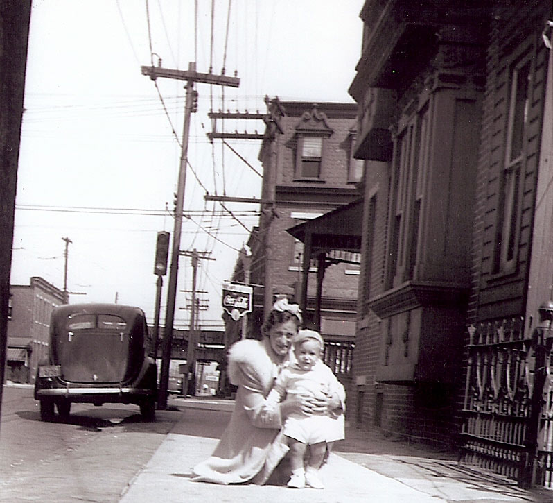 Florence and Francis LaMaina on Newton Avenue, 1940