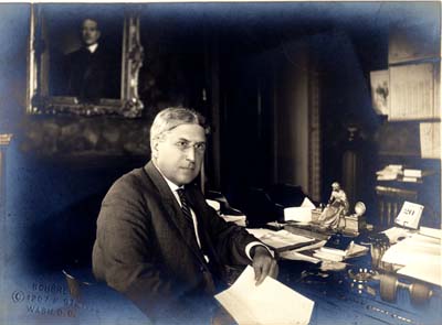Secretary of War Lindley Garrison in his Washington DC Office on June 19, 1913