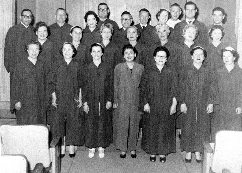 Beth El choir with Cantor Louis Herman