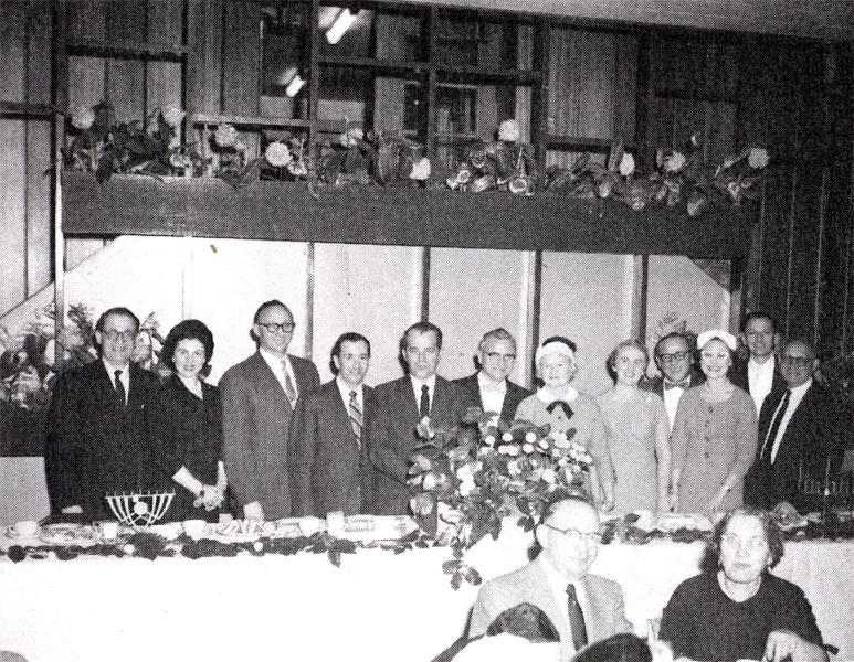 Cantor Louis Herman at Beth El Hanukkah breakfast, 1960s