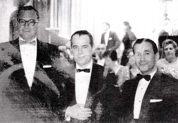 Morris Albert, Rabbi Harry Kellman, and Cantor Louis Herman