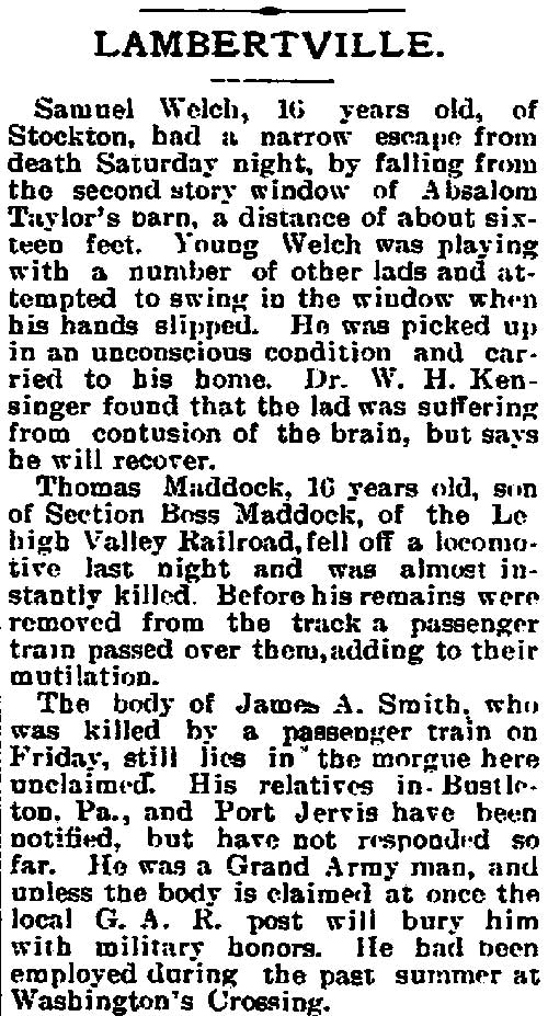 Trenton Times, March 14, 1898