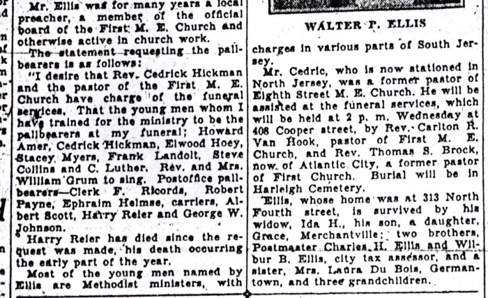 Men Aided as Pastors to Be at Ellis Rites — continued