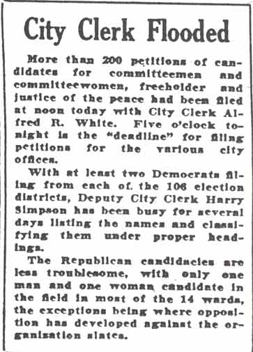 Alfred R. White and Harry Simpson, Camden Courier, May 22, 1925