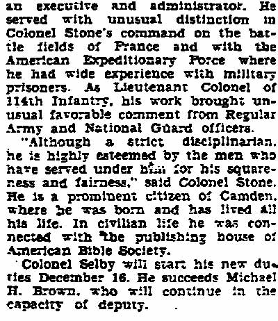 Trenton Times article, December 22, 1929, part 2
