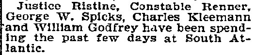 Philadelphia Inquirer, September 6, 1896 — Stockton social notice