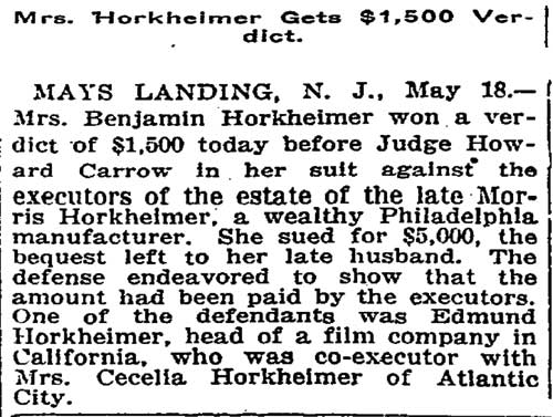 New York Times May 18, 1916 — Howard Carrow