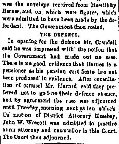 Trenton State Gazette, February 17, 1882 — continued, defence adjourned