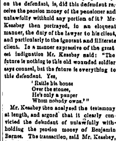 Philadelphia Inquirer, February 24, 1882 — prosecution continued