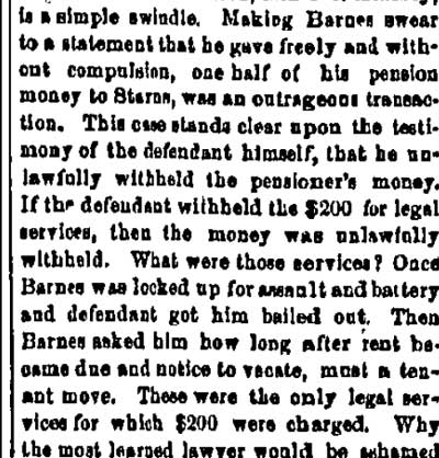 Philadelphia Inquirer, February 24, 1882 — prosecution continued
