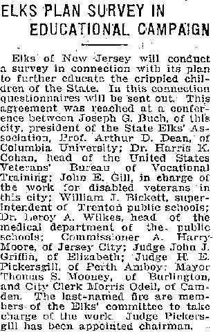 Trenton Times November 16, 1922 — click for PDF
