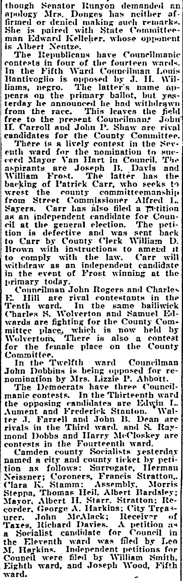 Philadelphia Inquirer, September 26, 1922, continued