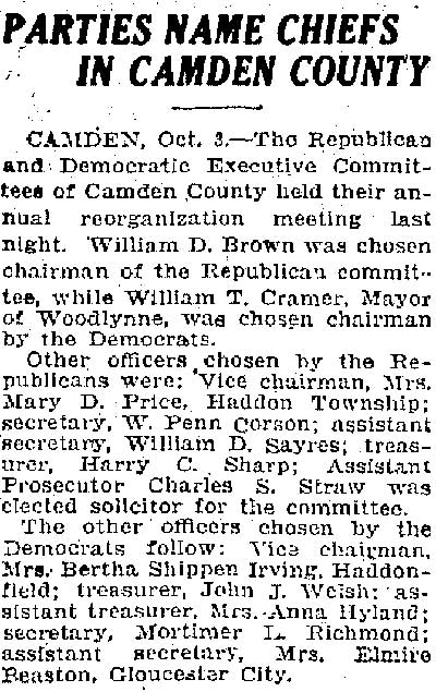 Trenton Times, October 3, 1922