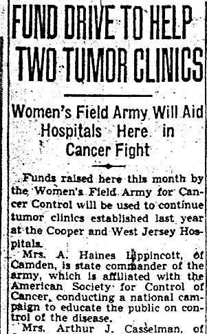 Camden Courier-Post, April 4, 1940 — Mrs. Zula Boyd Casselman