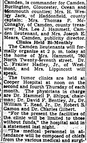 Camden Courier-Post, April 4, 1940 — Mrs. Zula Boyd Casselman