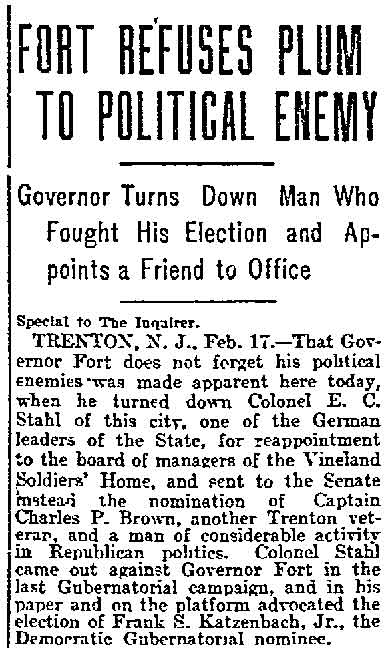 Camden G.A.R. News article, page 1, February 18, 1909