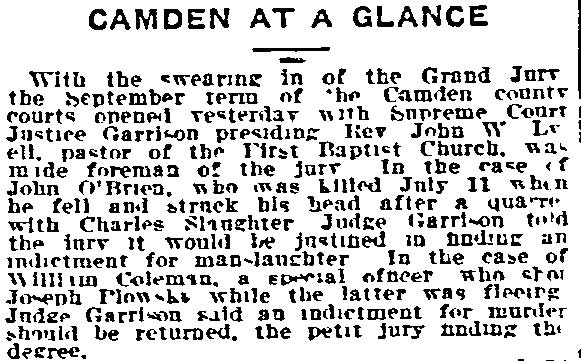 Philadelphia Inquirer, September 9, 1914