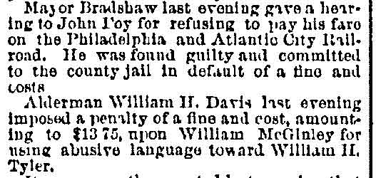 Philadelphia Inquirer, August 5, 1884