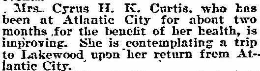 626 Cooper Street — Cyrus H.K. Curtis, Philadelphia Inquirer February 1894