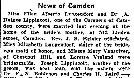 Philadelphia Inquirer, June 24, 1903