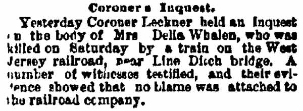 Philadelphia Inquirer, April 4, 1882 — Coroner's Inquest