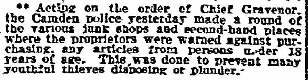 Philadelphia Inquirer, March 19, 1907 — Elisha A. Gravenor