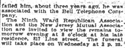 Camden Daily Courier, April 28, 1919 — Sudden Death of Harry A. Goodman (part 2)
