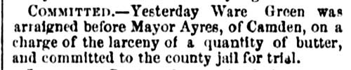 Philadelphia Inquirer, May 2, 1877 — Committed