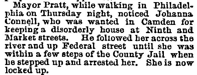 Philadelphia Inquirer, January 5, 1889 — Mayor Pratt news item